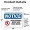 Signmission Pedestrians Must Use Main Door Sign, Vinyl Decal, 18in W x 12in L, 2PK OS-2PACK-NS-D-1218-L-17163 - alternate 3